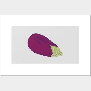 big eggplant / aubergine Posters and Art